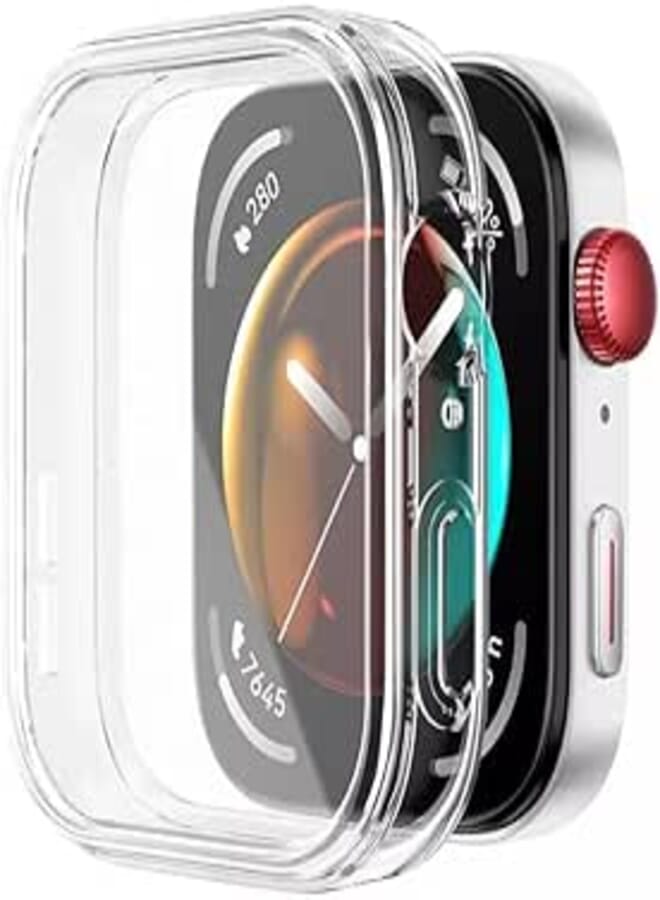 Case with CompatibleHuawei Watch Fit 3 Screen Protector, Flexible TPU for Huawei Watch Fit 3 Case, Scratch Prevent Protection for Huawei Watch Fit 3 ProtectiveCase, Smartwatch Protector Cover